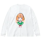 Watanabeのおかっぱの女の子 ビッグシルエットロングスリーブTシャツ