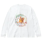 Prism coffee beanの森の木の実のボタニカルカフェ Big Long Sleeve T-Shirt