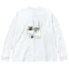 dahlia shop SUZURIのコロン (正面のみ) ビッグシルエットロングスリーブTシャツ