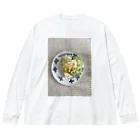 やめてステファニーのeat alone ビッグシルエットロングスリーブTシャツ