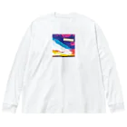 SPLAPiのLife in color/sunset beach ビッグシルエットロングスリーブTシャツ