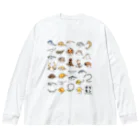 mincruのチリモン図鑑 Big Long Sleeve T-Shirt