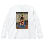 nidan-illustrationの"武者絵" 3-#1 ビッグシルエットロングスリーブTシャツ