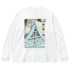 nidan-illustrationの"女雪宮・冬" #1 ビッグシルエットロングスリーブTシャツ