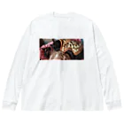 chacomameのちゃこまめ Big Long Sleeve T-Shirt