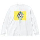 すみっこそーだのMizuiro no on'nanoko (yellow Ver.) ビッグシルエットロングスリーブTシャツ