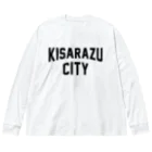 JIMOTOE Wear Local Japanの木更津市 KISARAZU CITY ロゴブラック Big Long Sleeve T-Shirt