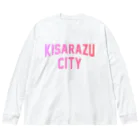 JIMOTOE Wear Local Japanの木更津市 KISARAZU CITY ロゴピンク Big Long Sleeve T-Shirt