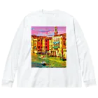 GALLERY misutawoのイタリア ヴェネツィアの夕暮れ ビッグシルエットロングスリーブTシャツ