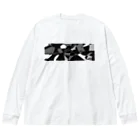 ハヤシ屋のモノクロ自由形 Big Long Sleeve T-Shirt