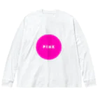 PのCIRCLE PINK. Big Long Sleeve T-Shirt