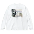 recy_coの水浴びワンワン Big Long Sleeve T-Shirt