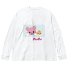 PostPet Official Shopのモモとジンパチの休日 Big Long Sleeve T-Shirt