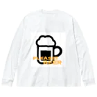 NaoのPleaseシリーズ「BEER」 ビッグシルエットロングスリーブTシャツ