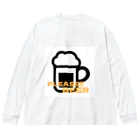 NaoのPleaseシリーズ「BEER」 Big Long Sleeve T-Shirt