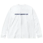 鶴舞攻校購買部のサタデーモーニングクラブ ネイビー ビッグシルエットロングスリーブTシャツ
