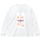 空手好きのチコのKARATEドット淡い系 ビッグシルエットロングスリーブTシャツ