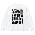 六甲ミーツ・アート芸術散歩2021のBW ver.H/Rokko Meets Art 2021 ビッグシルエットロングスリーブTシャツ