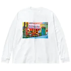 GALLERY misutawoのイタリア チンクエ・テッレの街角 Big Long Sleeve T-Shirt