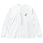 道端のしろねこ Big Long Sleeve T-Shirt