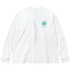 Sleep SurviveのSS Logo Favoritegreen Big Long Sleeve T-Shirt