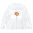 pinkpenguinのスマイルシーサー Big Long Sleeve T-Shirt