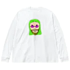 日本語Tシャツショップ／Japanese T-shirt shopのホタテ眼鏡の男　次男 ビッグシルエットロングスリーブTシャツ