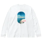 ふしぎ堂　SUZURI支店のパチンコ玉 UFO ビッグシルエットロングスリーブTシャツ
