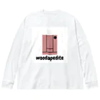 woodapedite Fukuoka shopのminimatou hanabue Big Long Sleeve T-Shirt