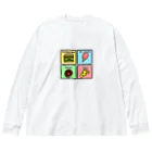 MerryWay shop のFour princes of junk food  ビッグシルエットロングスリーブTシャツ