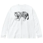 サワネチヒロのショップの虎 Big Long Sleeve T-Shirt