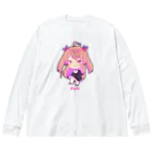 Rimε・●・зstoreのぷりんちゃん ビッグシルエットロングスリーブTシャツ