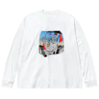 R10の売店の朝焼け空とR10ちゃん Big Long Sleeve T-Shirt