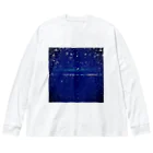 おゆつかりんごの遠くの夜景 ビッグシルエットロングスリーブTシャツ