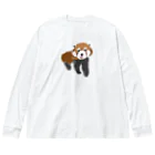 いくら商店のレッサーパンダちゃん ビッグシルエットロングスリーブTシャツ