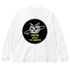 nyan 1/8のドット絵　ニャンは地球を救う  Big Long Sleeve T-Shirt