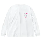 PostPet Official ShopのLOVEモモ ビッグシルエットロングスリーブTシャツ