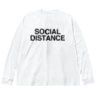 TOKYO LOGOSHOP 東京ロゴショップのSOCIAL DISTANCE-ソーシャルディスタンス- Big Long Sleeve T-Shirt