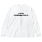 TOKYO LOGOSHOP 東京ロゴショップのSTOP CORONAVIRUS-ストップ コロナウイルス- ビッグシルエットロングスリーブTシャツ