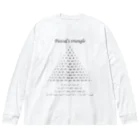 Mathematicsのパスカルの三角形 ビッグシルエットロングスリーブTシャツ