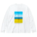 UKAWA LOVERSの青い海と黄金の棚田 Big Long Sleeve T-Shirt