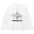 tieのねこバンド Big Long Sleeve T-Shirt