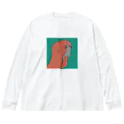 雨宿りの赤髪女の子 Big Long Sleeve T-Shirt