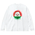 イラスト MONYAAT の食べたいものなぁんだ？ ビッグシルエットロングスリーブTシャツ