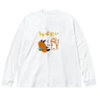 シモキタのちゃぶねこ ビッグシルエットロングスリーブTシャツ