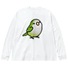 Cody the LovebirdのChubby Bird オキナインコ ビッグシルエットロングスリーブTシャツ