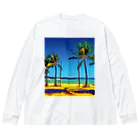 GALLERY misutawoのフィリピン ボラカイ島のビーチ Big Long Sleeve T-Shirt