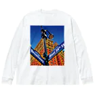 GALLERY misutawoのニューヨーク34thストリート Big Long Sleeve T-Shirt