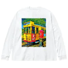 GALLERY misutawoのドイツ ハノーファーの路面電車 Big Long Sleeve T-Shirt