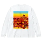 GALLERY misutawoのイタリア ローマの夕暮れ ビッグシルエットロングスリーブTシャツ